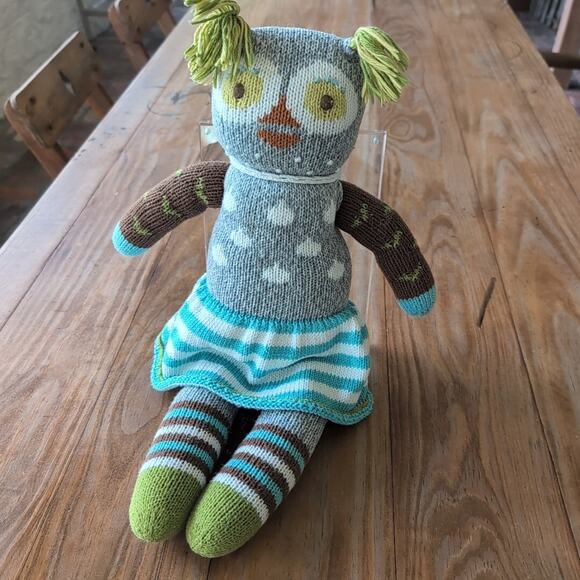 Blabla Prudence the Owl 18" Plushie Stuffie Stuffed Animal Knit - Picture 8 of 8